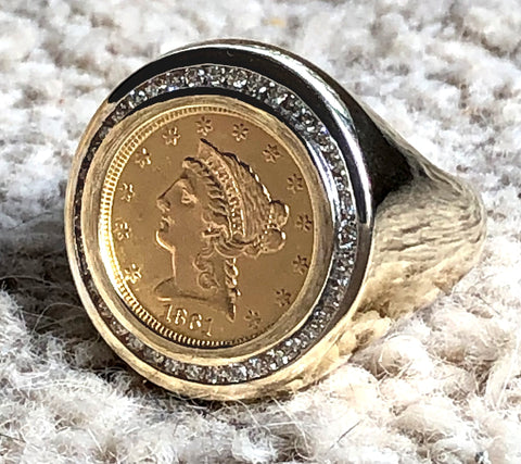 Tunisia Mens and Womens Coin Ring | Brass Ring From Tunis | Tunisian Coin  Ring Unisex | Handmade Coin Ring Jewelry | Tunis Ring